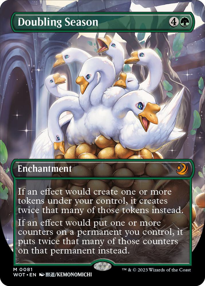 Doubling Season (Anime Borderless) (81) [Wilds of Eldraine: Enchanting Tales] [Borderless]