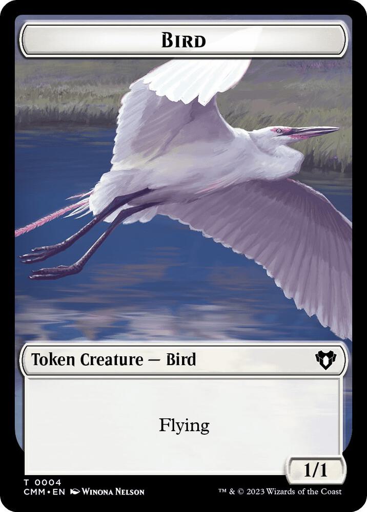 Bird // Zombie (0013) Double-Sided Token (4 // 13) [Commander Masters]