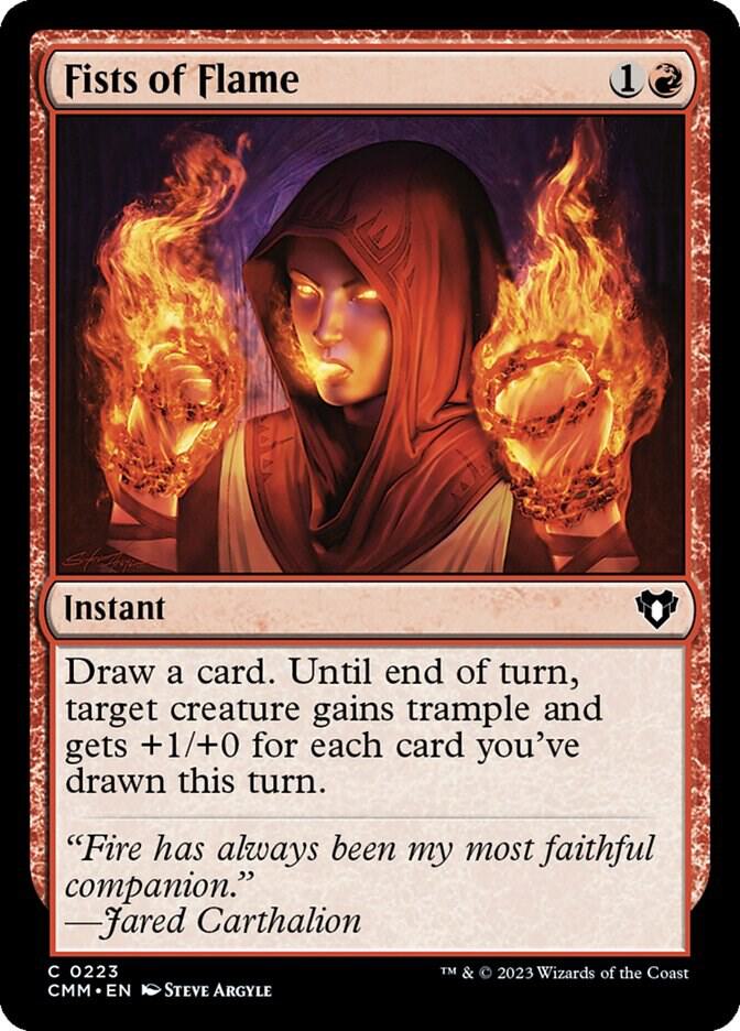 Fists of Flame (223) [Commander Masters]