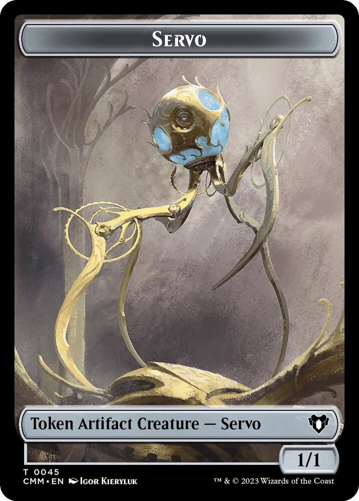 Servo // Emblem - Daretti, Scrap Savant Double-Sided Token (45 // 51) [Commander Masters]