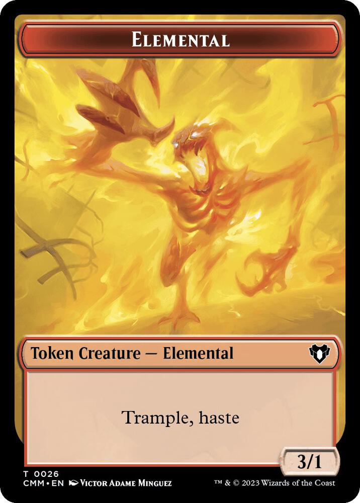 Elemental (0026) // Phyrexian Germ Double-Sided Token (26 // 16) [Commander Masters]
