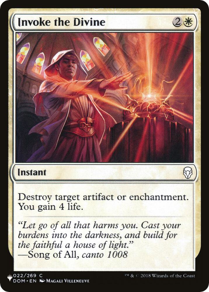 Invoke the Divine (22) [The List]
