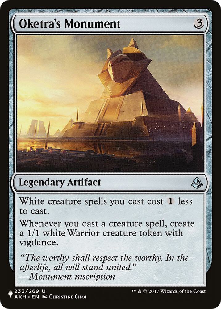 Oketra's Monument (233) [The List]