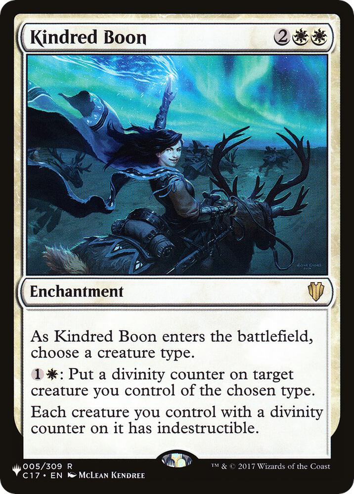 Kindred Boon (5) [The List]