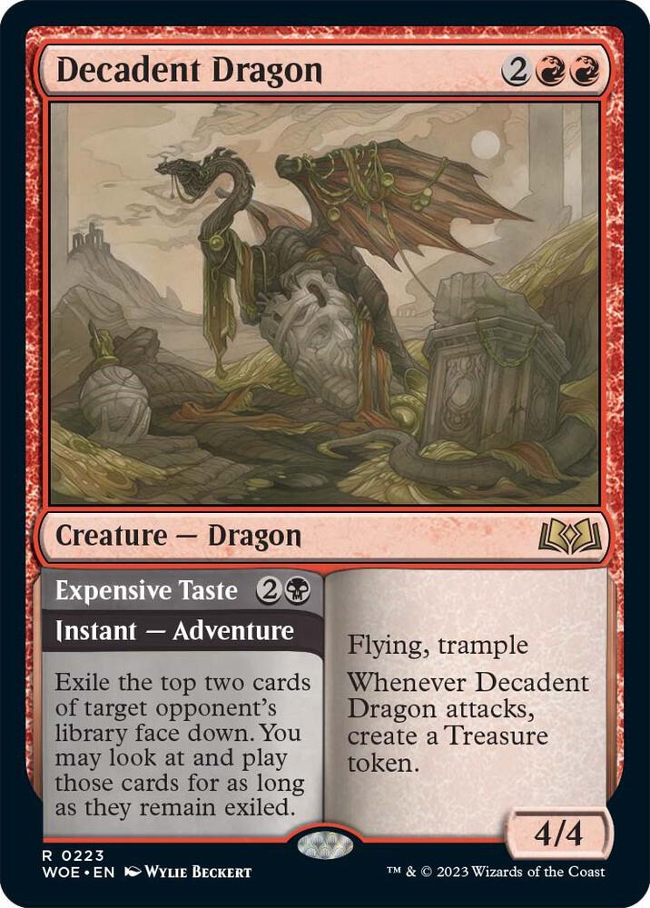 Decadent Dragon (223) [Wilds of Eldraine]
