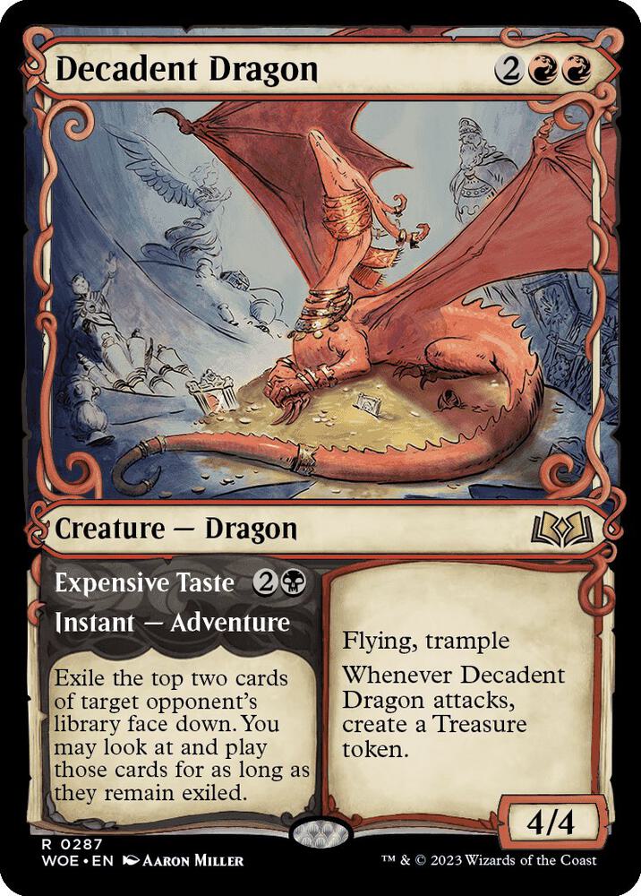 Decadent Dragon (Showcase) (287) [Wilds of Eldraine] [Showcase]