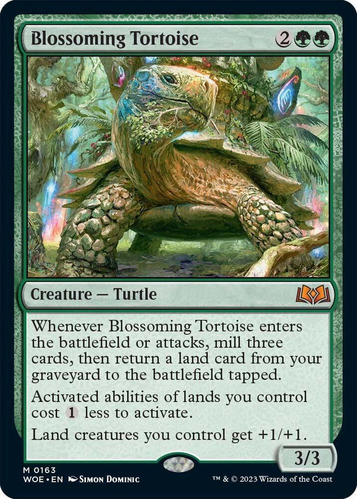 Blossoming Tortoise (163) [Wilds of Eldraine]