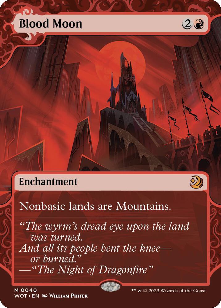 Blood Moon (40) [Wilds of Eldraine: Enchanting Tales] [Showcase, Borderless]