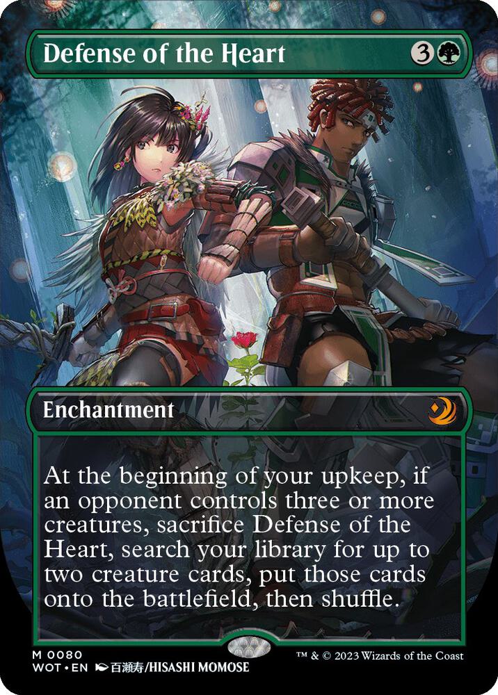 Defense of the Heart (Anime Borderless) (80) [Wilds of Eldraine: Enchanting Tales] [Borderless]