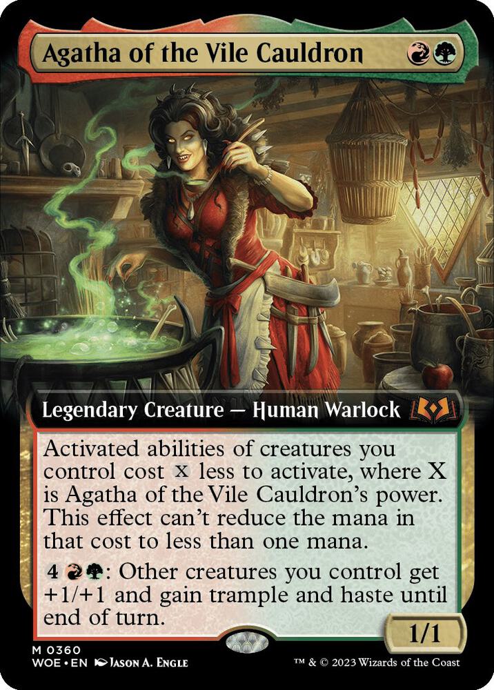 Agatha of the Vile Cauldron (Extended Art) (360) [Wilds of Eldraine] [Extended Art]