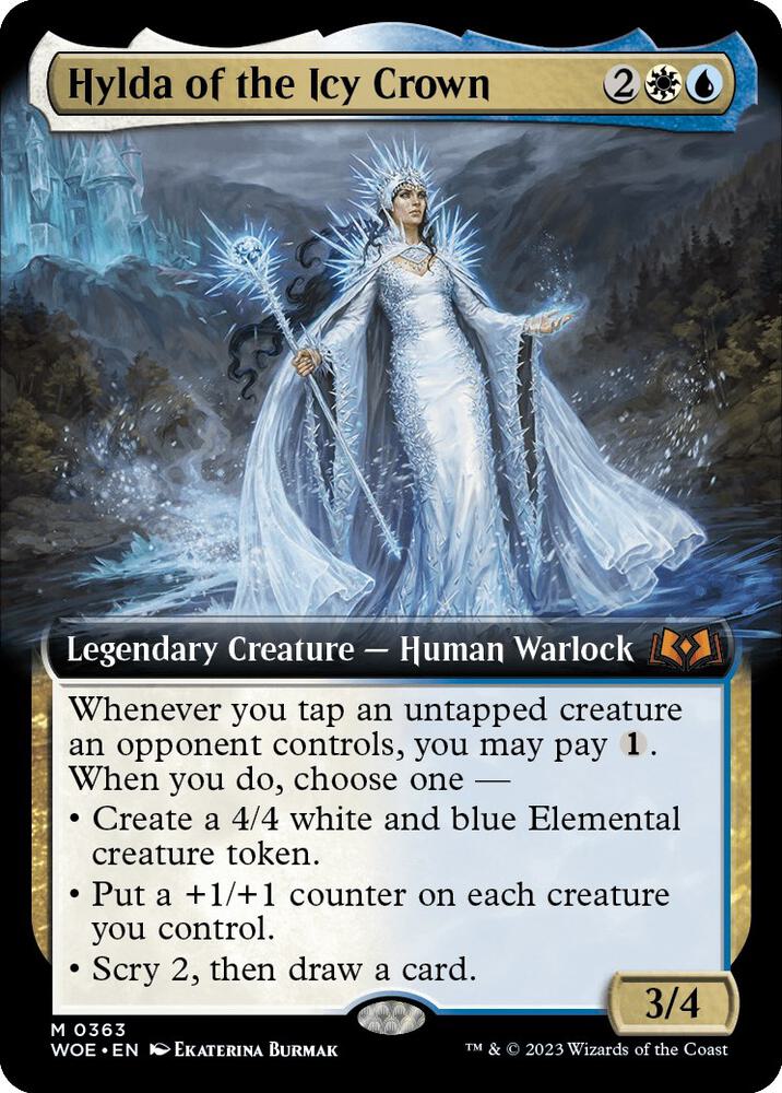 Hylda of the Icy Crown (Extended Art) (363) [Wilds of Eldraine] [Extended Art]