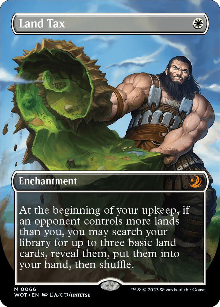 Land Tax (Anime Borderless) (66) [Wilds of Eldraine: Enchanting Tales] [Borderless]