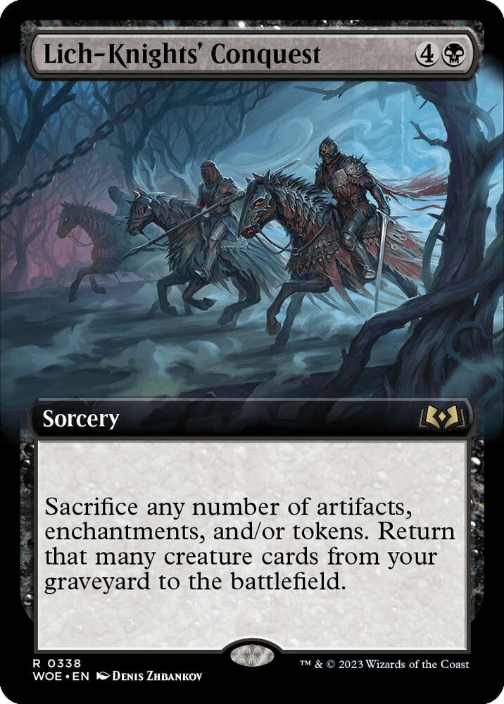 Lich-Knights' Conquest (Extended Art) (338) [Wilds of Eldraine] [Extended Art]