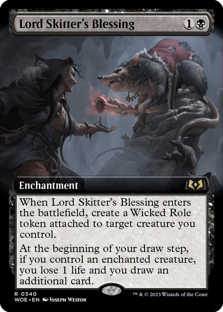 Lord Skitter's Blessing (Extended Art) (340) [Wilds of Eldraine] [Extended Art]