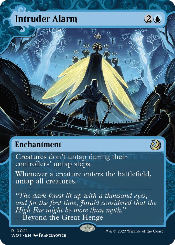 Intruder Alarm (21) [Wilds of Eldraine: Enchanting Tales] [Showcase, Borderless]
