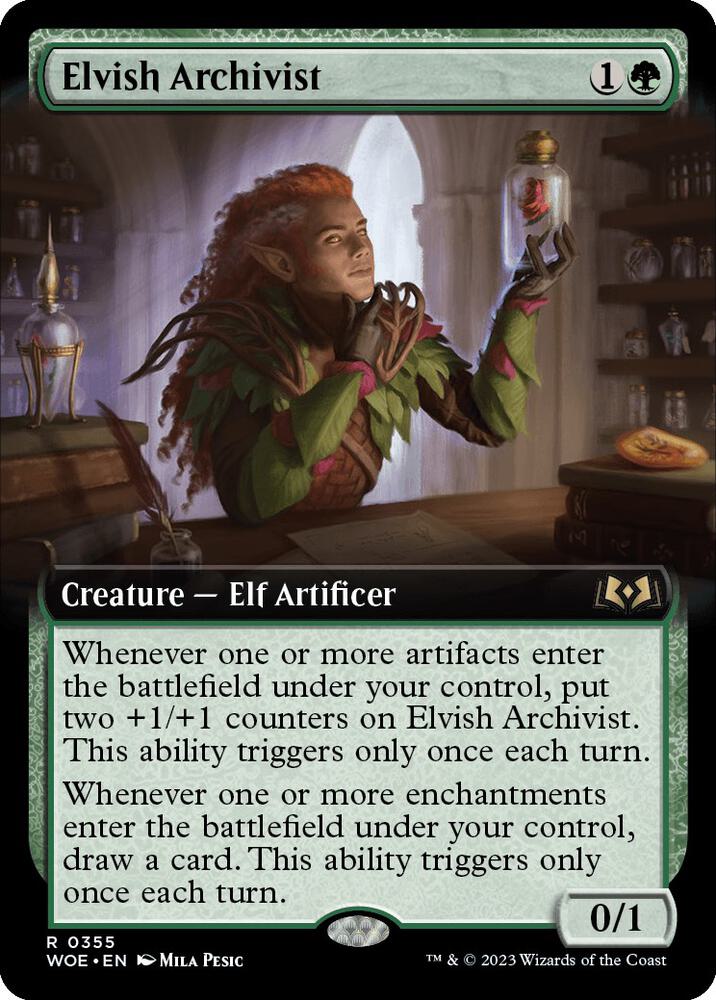Elvish Archivist (Extended Art) (355) [Wilds of Eldraine] [Extended Art]