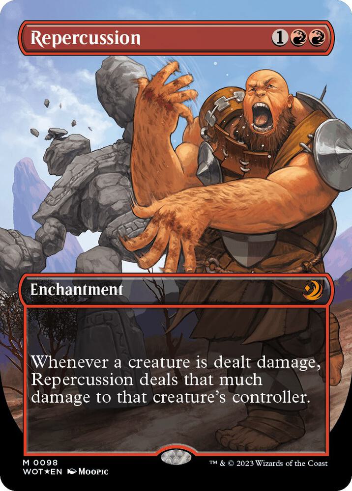 Repercussion (Anime Borderless) (Confetti Foil) (98) [Wilds of Eldraine: Enchanting Tales] [Borderless]