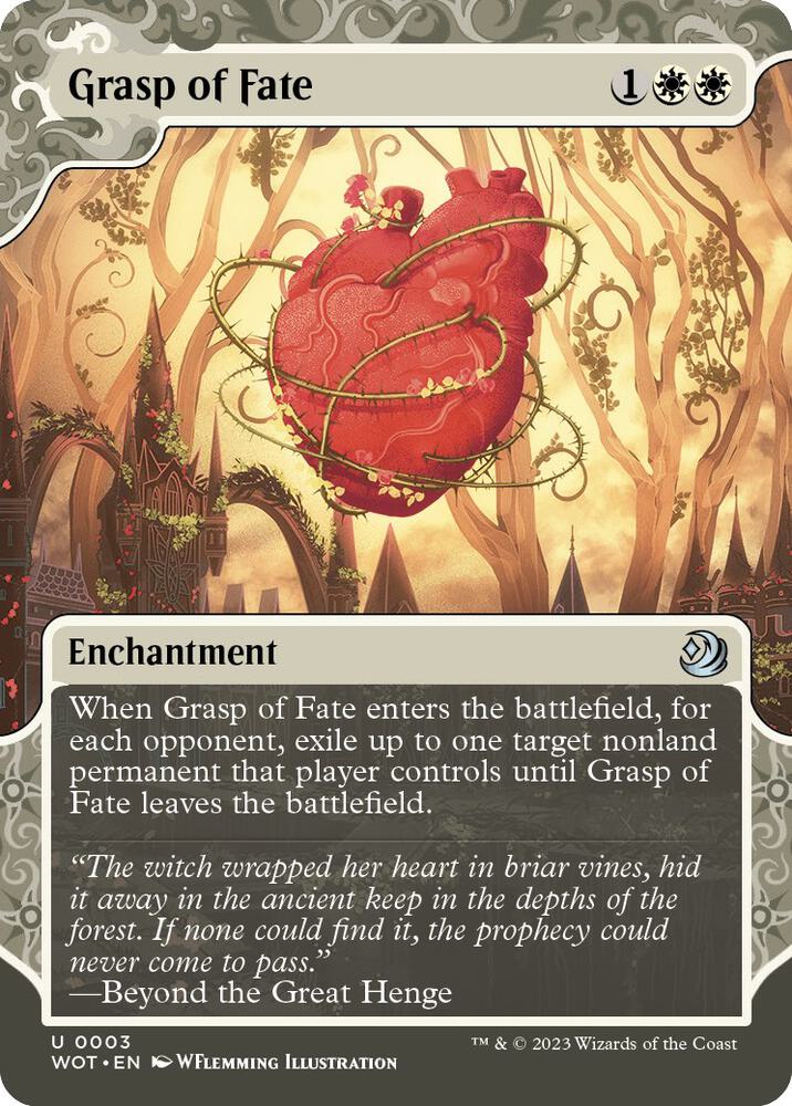 Grasp of Fate (3) [Wilds of Eldraine: Enchanting Tales] [Showcase, Borderless]