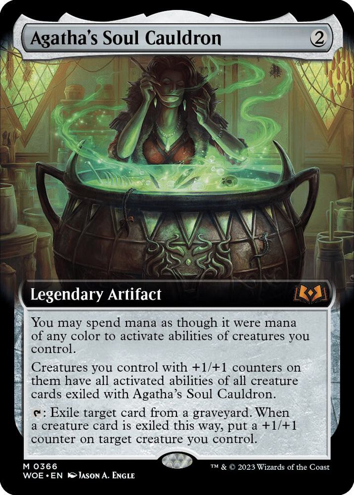 Agatha's Soul Cauldron (Extended Art) (366) [Wilds of Eldraine] [Extended Art]