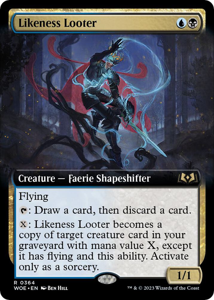 Likeness Looter (Extended Art) (364) [Wilds of Eldraine] [Extended Art]