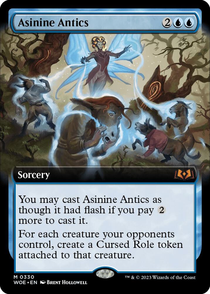 Asinine Antics (Extended Art) (330) [Wilds of Eldraine] [Extended Art]