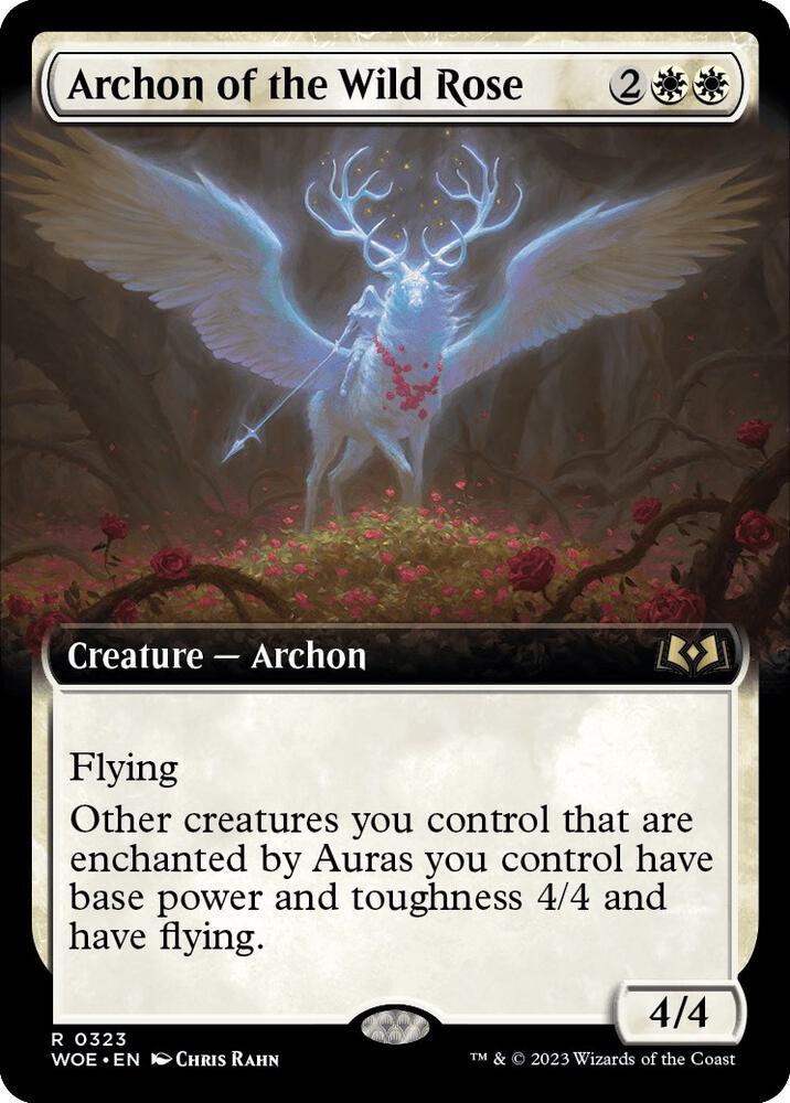 Archon of the Wild Rose (Extended Art) (323) [Wilds of Eldraine] [Extended Art]