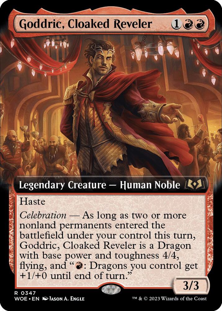 Goddric, Cloaked Reveler (Extended Art) (347) [Wilds of Eldraine] [Extended Art]