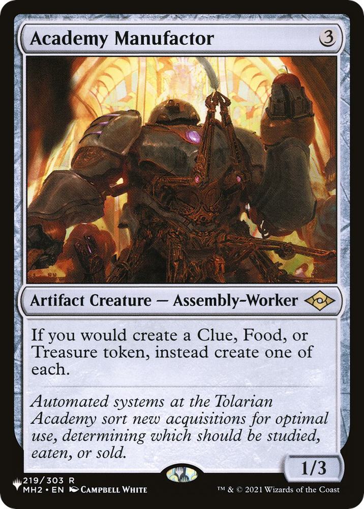 Academy Manufactor (219/303) [The List]