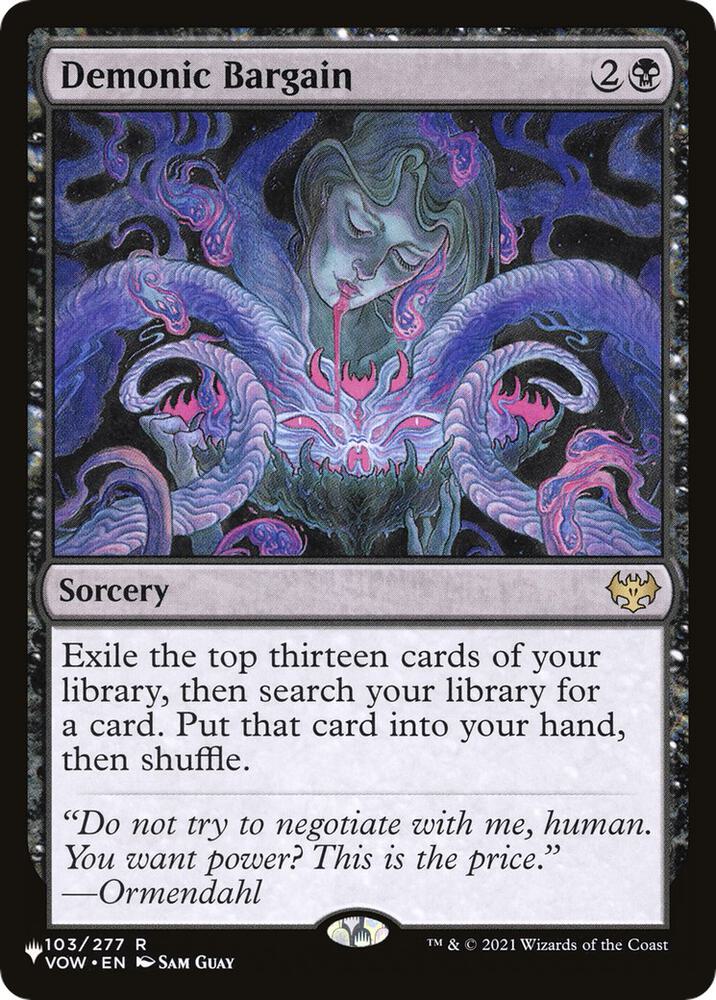 Demonic Bargain (103/277) [The List]