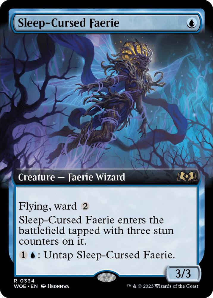 Sleep-Cursed Faerie (Extended Art) (334) [Wilds of Eldraine] [Extended Art]