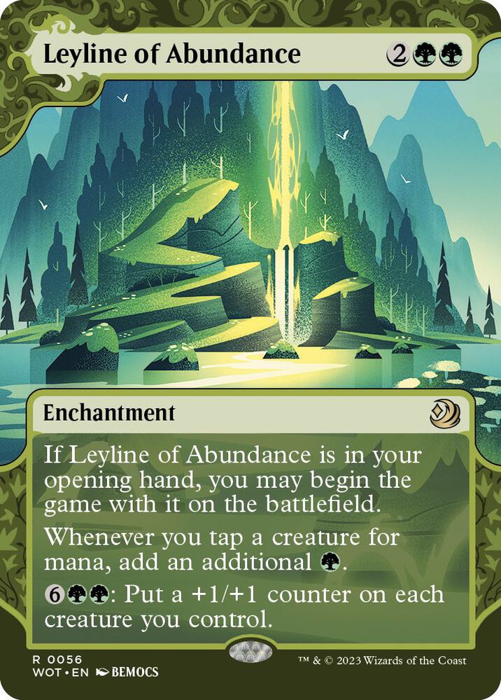Leyline of Abundance (56) [Wilds of Eldraine: Enchanting Tales] [Showcase, Borderless]