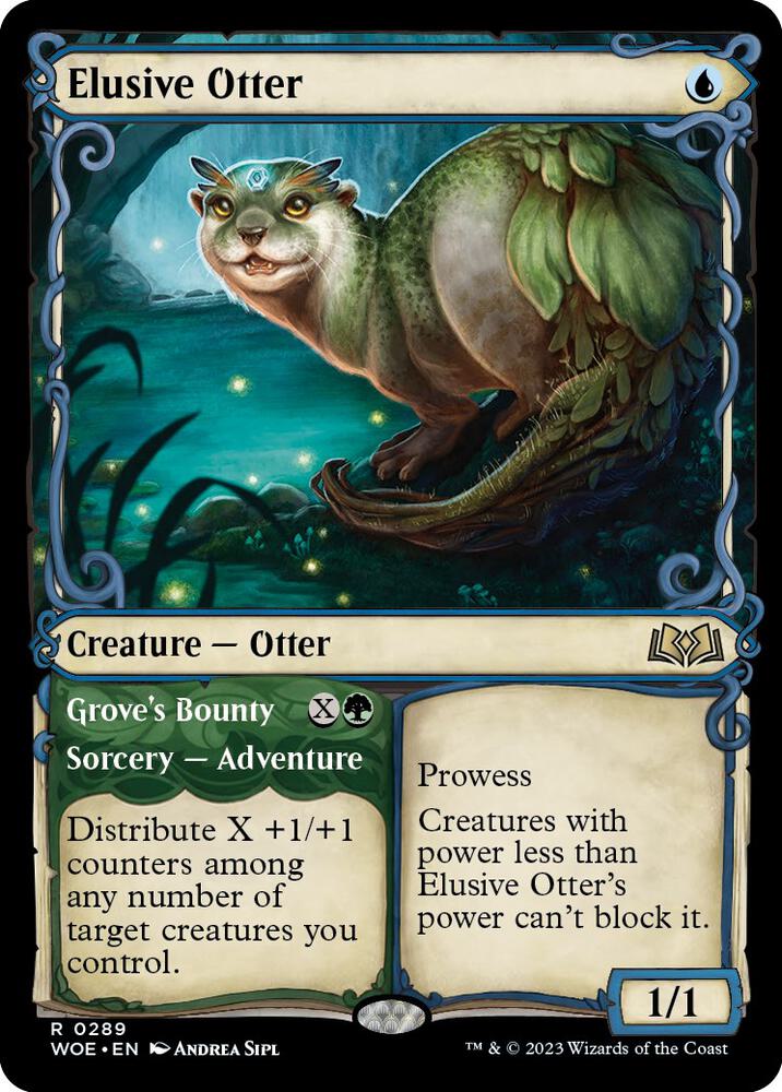 Elusive Otter (Showcase) (289) [Wilds of Eldraine] [Showcase]