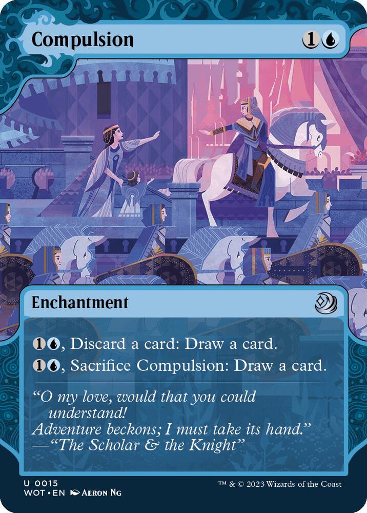 Compulsion (15) [Wilds of Eldraine: Enchanting Tales] [Showcase, Borderless]