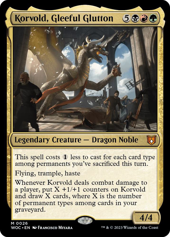 Korvold, Gleeful Glutton (26) [Wilds of Eldraine Commander]