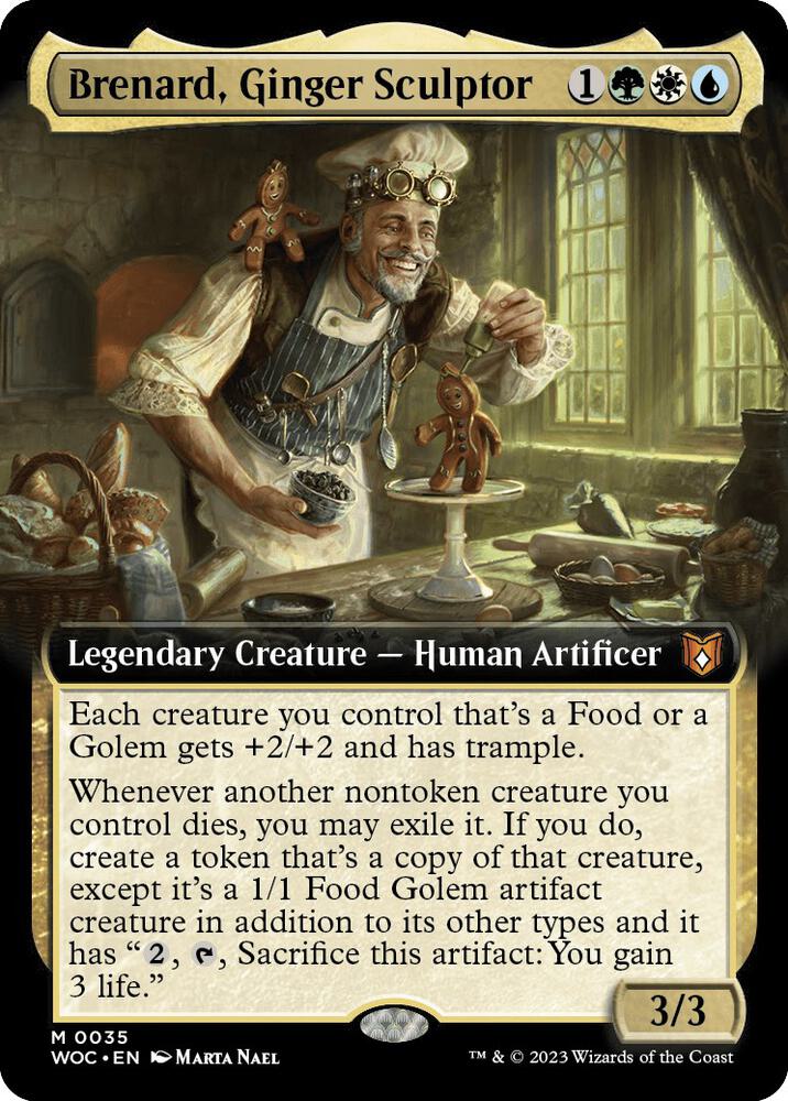Brenard, Ginger Sculptor (Extended Art) (35) [Wilds of Eldraine Commander] [Extended Art]