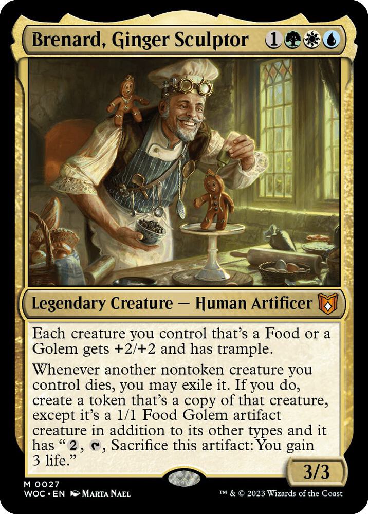 Brenard, Ginger Sculptor (27) [Wilds of Eldraine Commander]