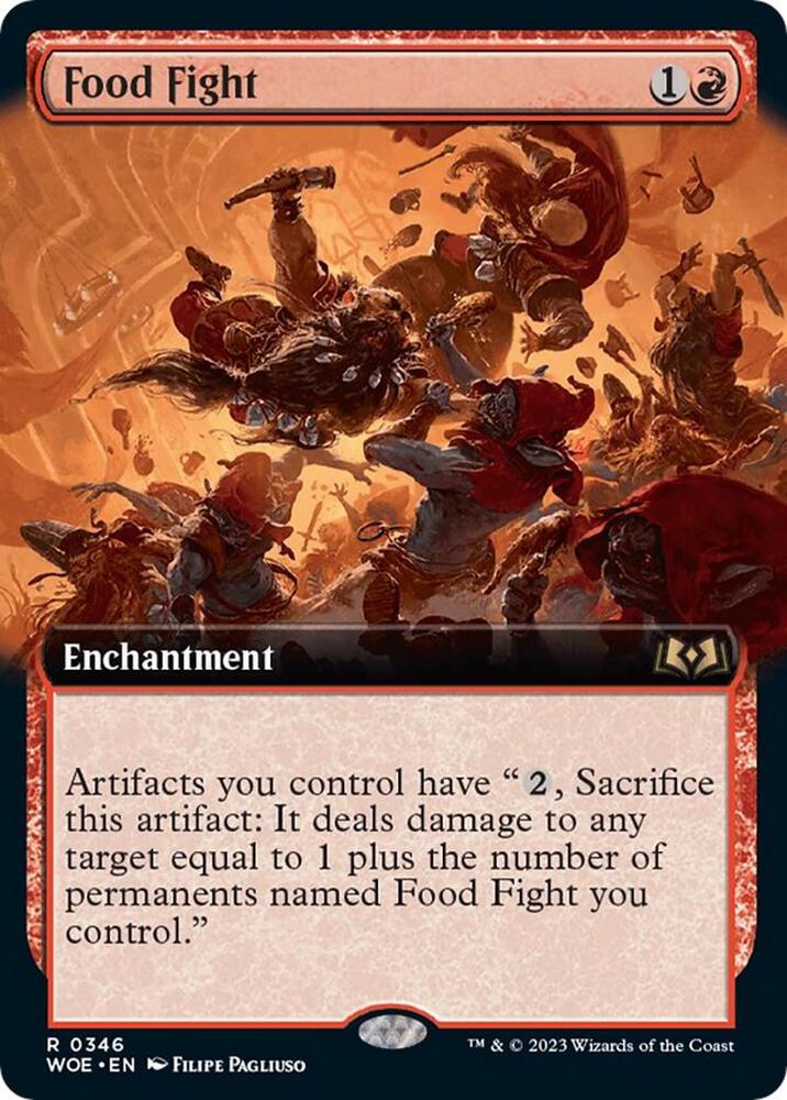 Food Fight (Extended Art) (346) [Wilds of Eldraine] [Extended Art]