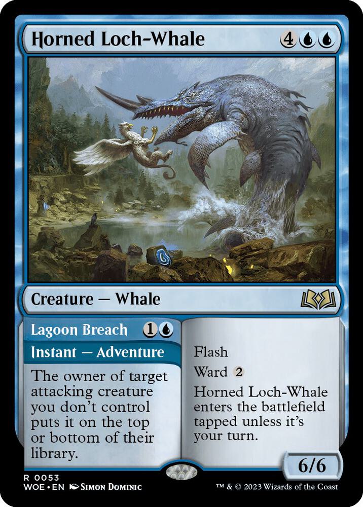 Horned Loch-Whale (53) [Wilds of Eldraine]