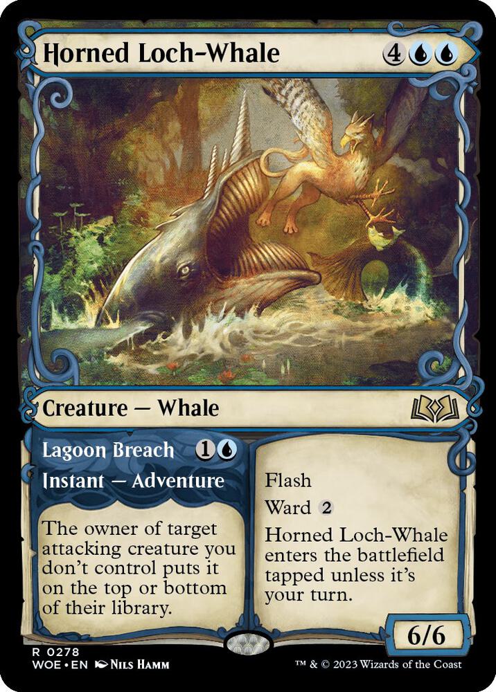 Horned Loch-Whale (Showcase) (278) [Wilds of Eldraine] [Showcase]