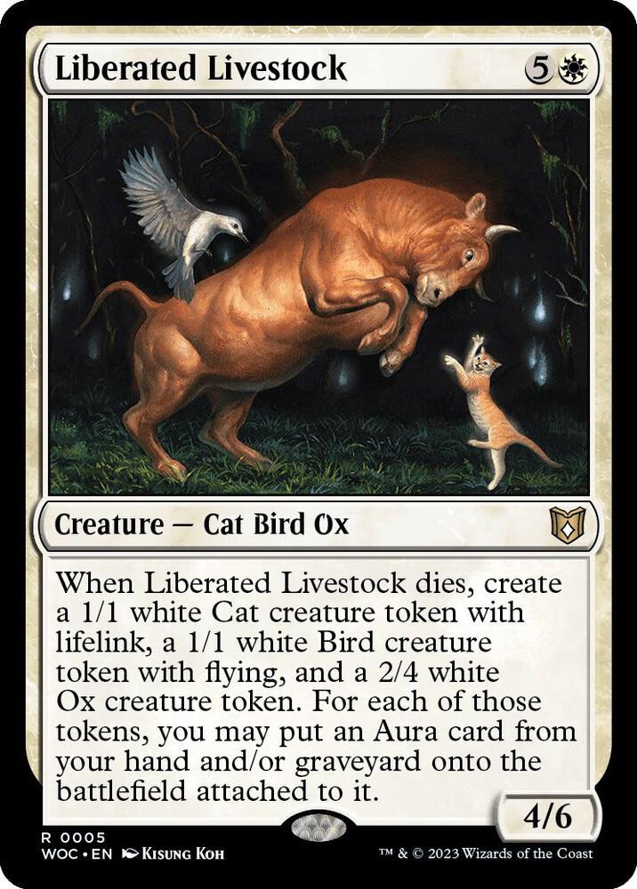 Liberated Livestock (5) [Wilds of Eldraine Commander]