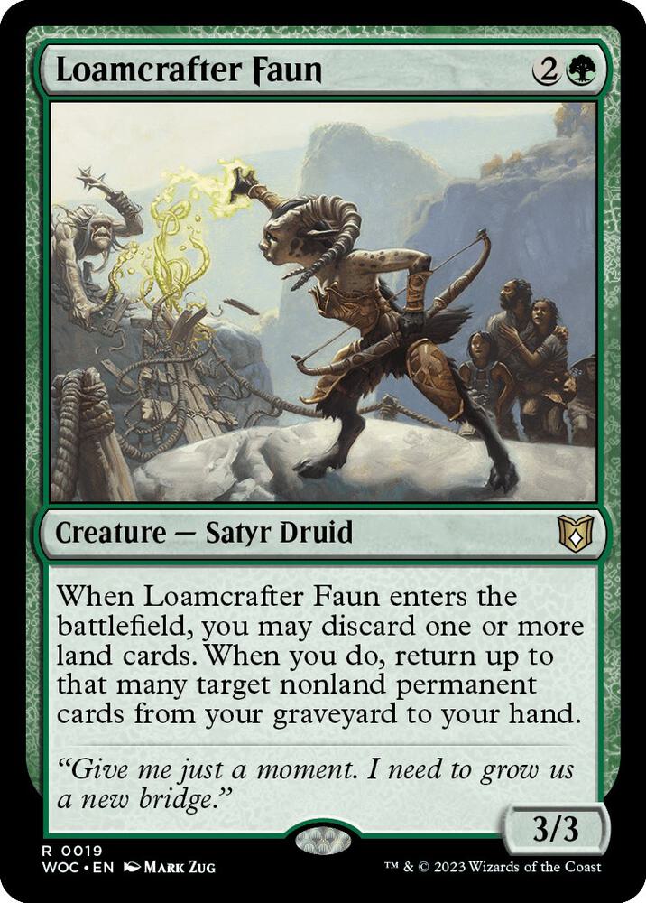 Loamcrafter Faun (19) [Wilds of Eldraine Commander]