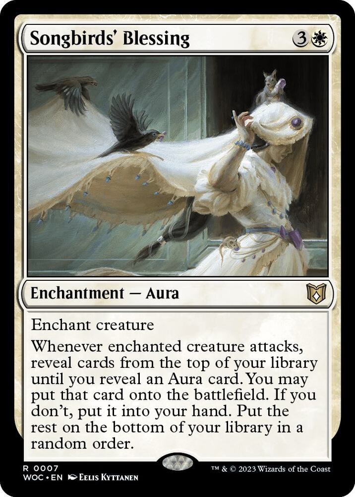 Songbirds' Blessing (7) [Wilds of Eldraine Commander]
