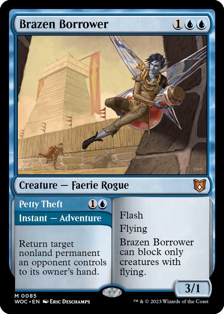 Brazen Borrower (85) [Wilds of Eldraine Commander]