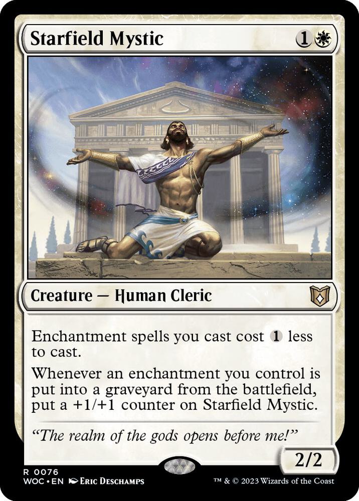 Starfield Mystic (76) [Wilds of Eldraine Commander]