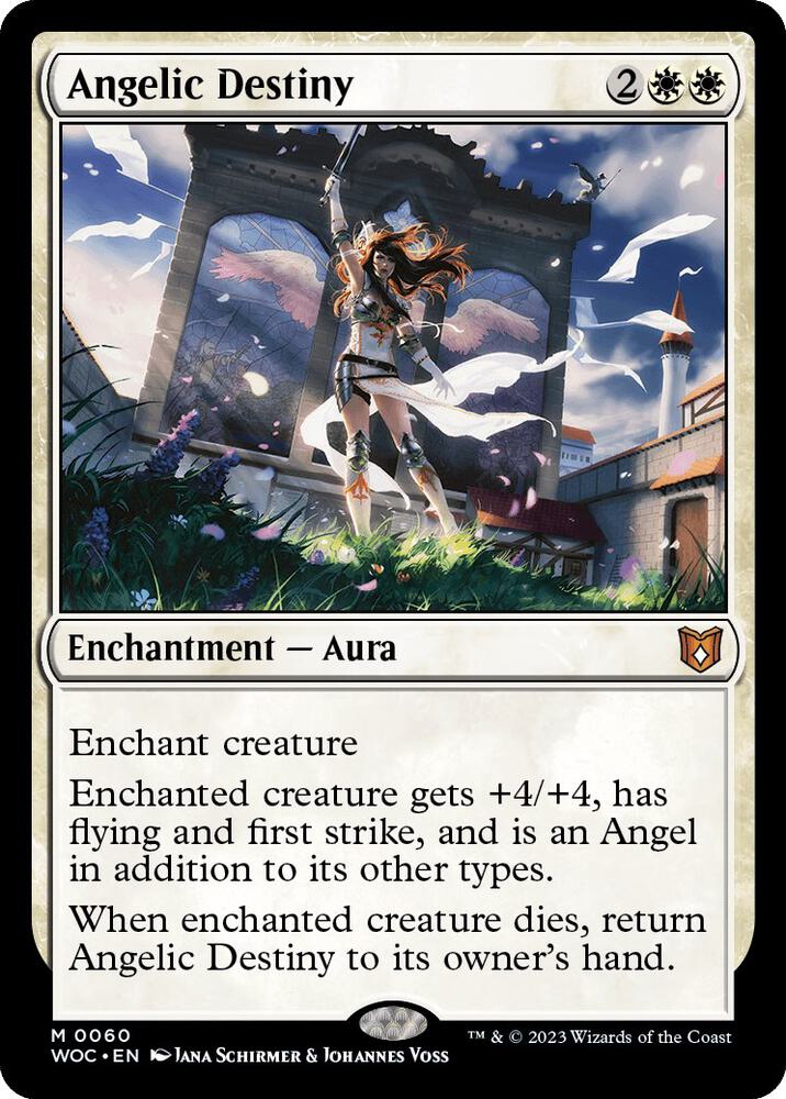 Angelic Destiny (60) [Wilds of Eldraine Commander]