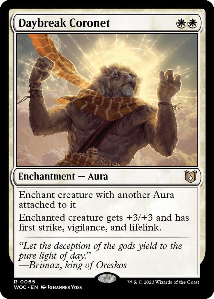 Daybreak Coronet (65) [Wilds of Eldraine Commander]