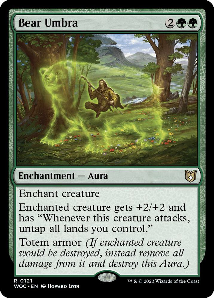 Bear Umbra (121) [Wilds of Eldraine Commander]