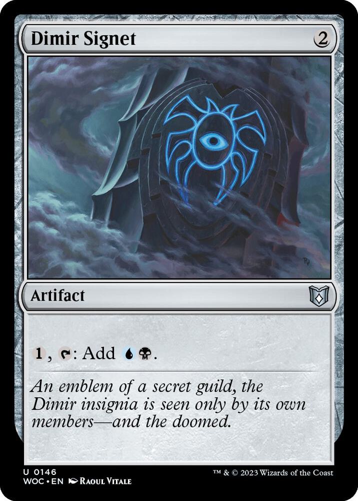 Dimir Signet (146) [Wilds of Eldraine Commander]