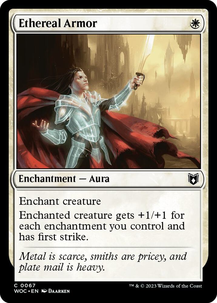 Ethereal Armor (67) [Wilds of Eldraine Commander]