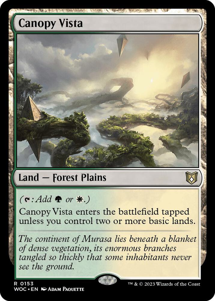 Canopy Vista (153) [Wilds of Eldraine Commander]